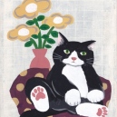 くつろぐハチワレ