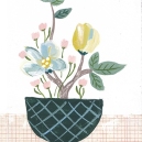 フラワーベース（白）